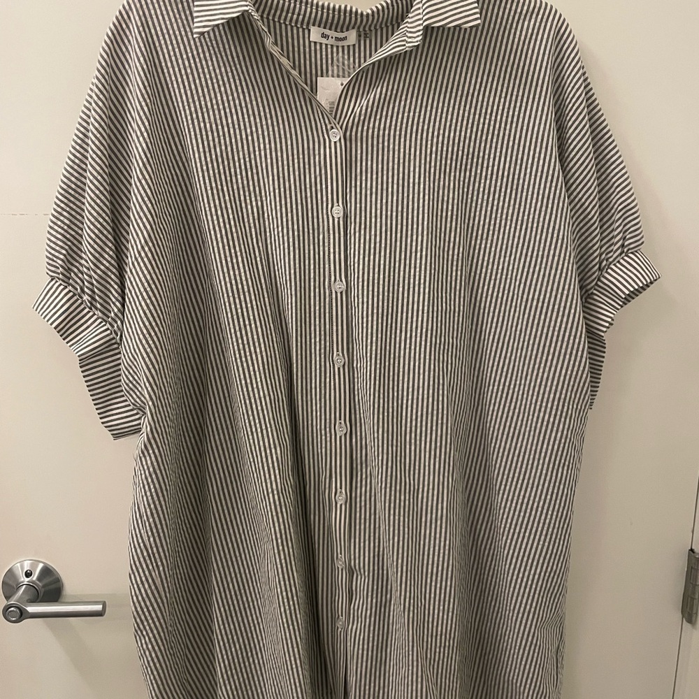 Day+Moon striped dress M NWT